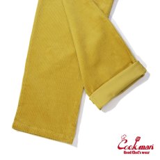 画像11: COOKMAN  Chef Pants Semiwide Corduroy FAT Yellow (11)