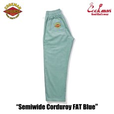 画像2: COOKMAN  Chef Pants Semiwide Corduroy FAT Blue (2)