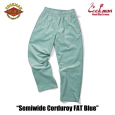 画像5: COOKMAN  Chef Pants Semiwide Corduroy FAT Blue (5)