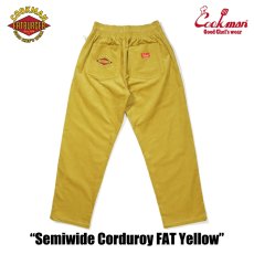 画像4: COOKMAN  Chef Pants Semiwide Corduroy FAT Yellow (4)