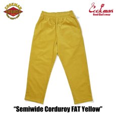 画像3: COOKMAN  Chef Pants Semiwide Corduroy FAT Yellow (3)