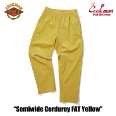 画像6: COOKMAN  Chef Pants Semiwide Corduroy FAT Yellow (6)