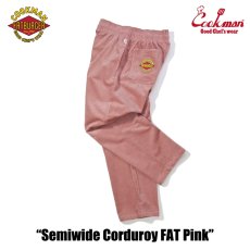 画像6: COOKMAN  Chef Pants Semiwide Corduroy FAT Pink (6)