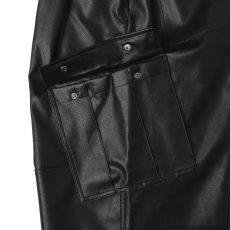 画像4: MAGIC STICK  Synthetic Leather Wide BDU Pants (4)