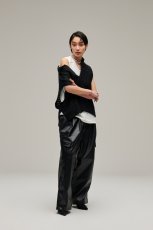 画像15: MAGIC STICK  Synthetic Leather Wide BDU Pants (15)