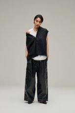 画像16: MAGIC STICK  Synthetic Leather Wide BDU Pants (16)