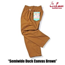 画像6: COOKMAN  Chef Pants Semiwide Duck Canvas Brown (6)