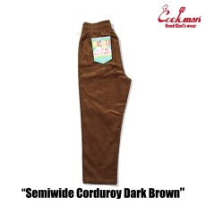 画像6: COOKMAN  Chef Pants Semiwide Corduroy Dark Brown (6)