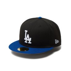 画像3: NEW ERA  59FIFTY Powered by GORO NAKATSUGAWA（min-nano）ロサンゼルス・ドジャース ブラック ライトロイヤルバイザー (3)