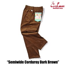 画像5: COOKMAN  Chef Pants Semiwide Corduroy Dark Brown (5)