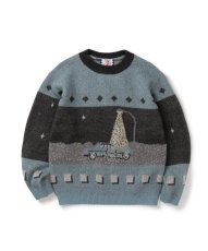 画像1: SON OF THE CHEESE  HIGHWAY CREWNECK SWEATER (1)