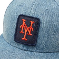 画像4: NEW ERA  LP 59FIFTY MLB Denim Wappen ニューヨーク・メッツ ウォッシュドデニム (4)