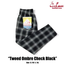 画像1: COOKMAN  Chef Pants Tweed Ombre Check Black (1)