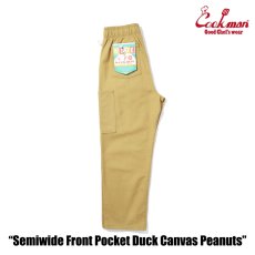 画像2: COOKMAN  Chef Pants Semiwide Front Pocket Duck Canvas Peanuts (2)