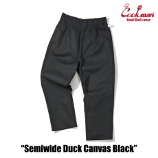 画像3: COOKMAN  Chef Pants Semiwide Duck Canvas Black (3)