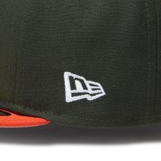 画像9: NEW ERA  RC 59FIFTY SHINKNOWNSUKE ブートキャット ダークシーウィード カウントダウンオレンジバイザー (9)