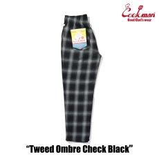 画像2: COOKMAN  Chef Pants Tweed Ombre Check Black (2)