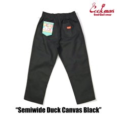 画像4: COOKMAN  Chef Pants Semiwide Duck Canvas Black (4)