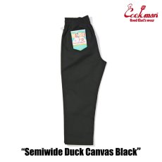 画像5: COOKMAN  Chef Pants Semiwide Duck Canvas Black (5)