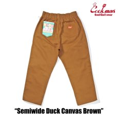 画像4: COOKMAN  Chef Pants Semiwide Duck Canvas Brown (4)