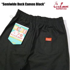 画像8: COOKMAN  Chef Pants Semiwide Duck Canvas Black (8)