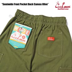 画像11: COOKMAN  Chef Pants Semiwide Front Pocket Duck Canvas Olive (11)