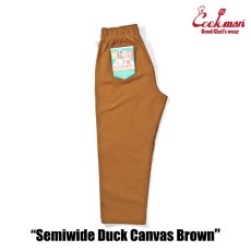 画像5: COOKMAN  Chef Pants Semiwide Duck Canvas Brown (5)