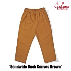 画像2: COOKMAN  Chef Pants Semiwide Duck Canvas Brown (2)