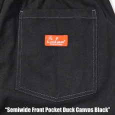 画像10: COOKMAN  Chef Pants Semiwide Front Pocket Duck Canvas Black (10)