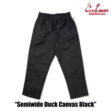 画像2: COOKMAN  Chef Pants Semiwide Duck Canvas Black (2)