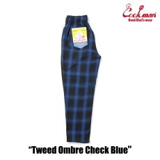 画像2: COOKMAN  Chef Pants Tweed Ombre Check Blue (2)