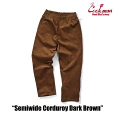 画像4: COOKMAN  Chef Pants Semiwide Corduroy Dark Brown (4)