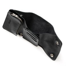 画像6: CALEE  STUDS LEATHER FLAP HALF WALLET (6)