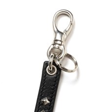 画像3: CALEE  STUDS LEATHER SHORT KEY RING (3)