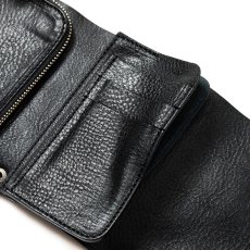 画像8: CALEE  STUDS LEATHER FLAP HALF WALLET (8)