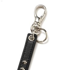 画像3: CALEE  STUDS LEATHER LONG KEY RING (3)