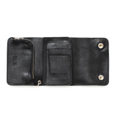 画像5: CALEE  STUDS LEATHER FLAP HALF WALLET (5)