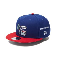 画像1: NEW ERA  9FIFTY SHINKNOWNSUKE FAT CUT PRESS ダークロイヤル スカーレットバイザー (1)