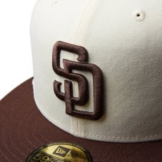 画像9: NEW ERA  59FIFTY Dog Ear ドッグイヤー サンディエゴ・パドレス クローム ブラウンバイザー (9)