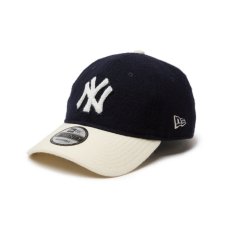 画像1: NEW ERA  9TWENTY Melton メルトン ニューヨーク・ヤンキース ネイビー オフホワイトバイザー (1)