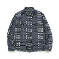 画像1: RATS  CR FLANNEL GRAY CHECK SHIRT (1)