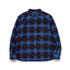 画像1: RATS  STAND COLLAR CR FLANNEL CHECK SHIRT (1)