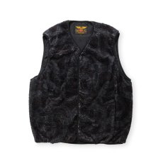 画像1: CALEE  NYLON RIP FLEECE WAIST COAT ＜SNAKE PATTERN＞ (1)