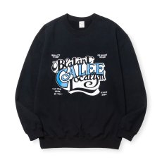 画像1: CALEE  CAL BL LOGO CREW NECK SW ＜NATURALLY PAINT DESIGN＞ (1)