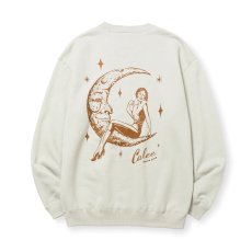 画像1: CALEE  SYNDICATE RETRO GIRL CREW NECK SW ＜NATURALLY PAINT DESIGN＞ (1)