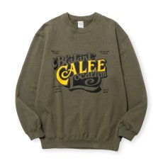 画像3: CALEE  CAL BL LOGO CREW NECK SW ＜NATURALLY PAINT DESIGN＞ (3)