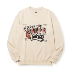 画像2: CALEE  CAL BL LOGO CREW NECK SW ＜NATURALLY PAINT DESIGN＞ (2)