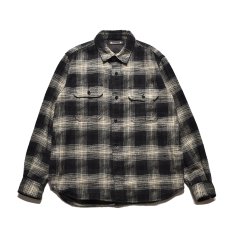 画像13: MINEDENIM  Distortion Ombre Check Flannel Over SH (13)