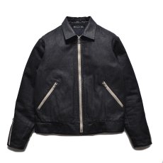 画像1: MINEDENIM  Black Coating Denim Riders JKT (1)