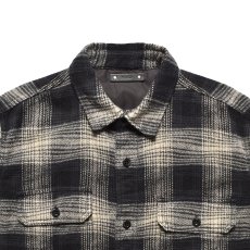 画像14: MINEDENIM  Distortion Ombre Check Flannel Over SH (14)